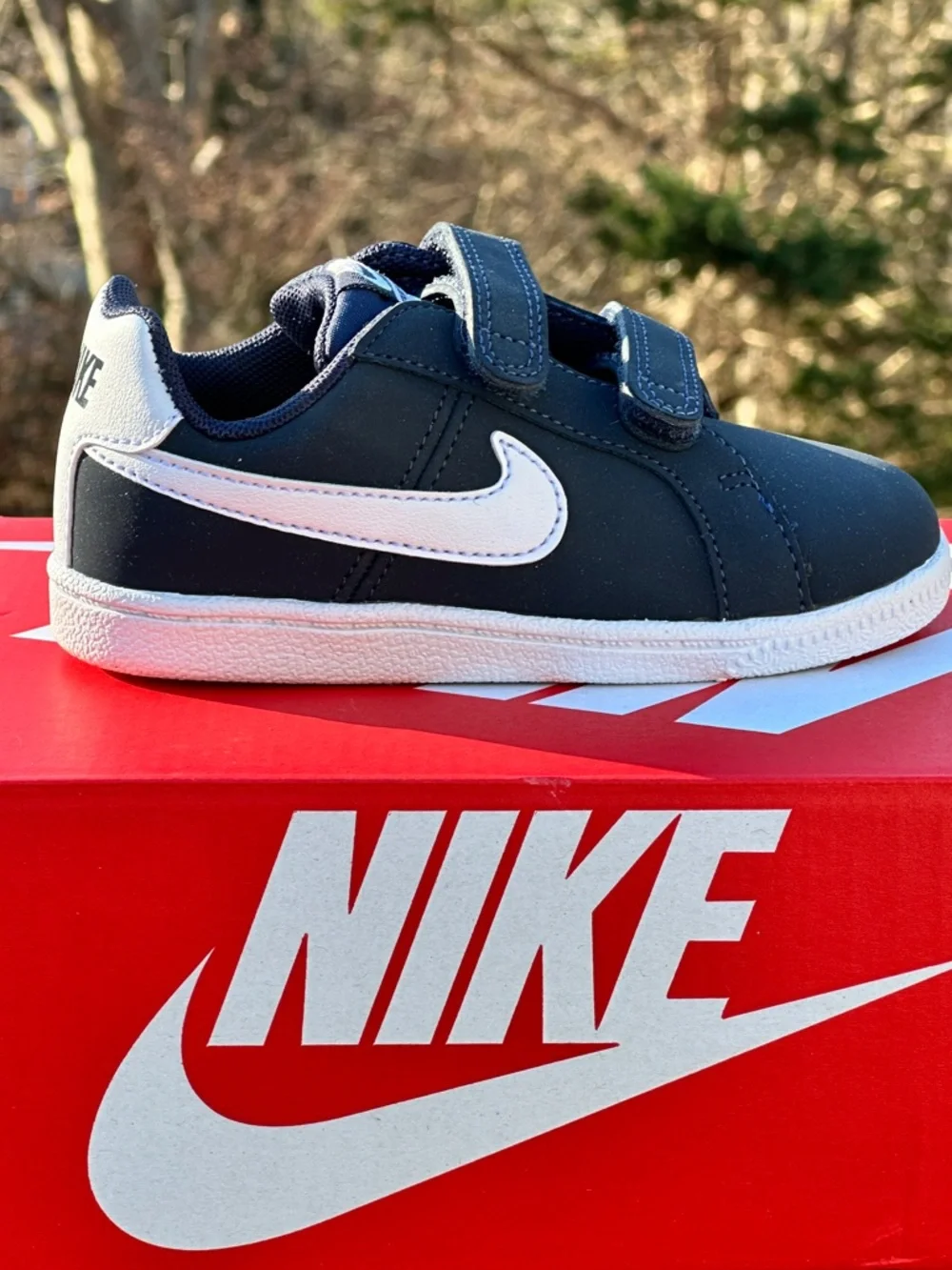 Nike Court Royale TDV Toddler Low Casual Sneaker (Navy White) Size 8C NEW